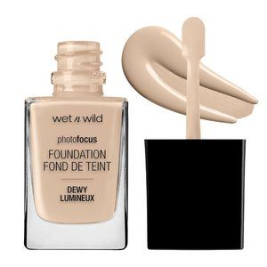 Photo Focus Dewy Liquid skin perfecting Foundation Makeup Shell Ivory